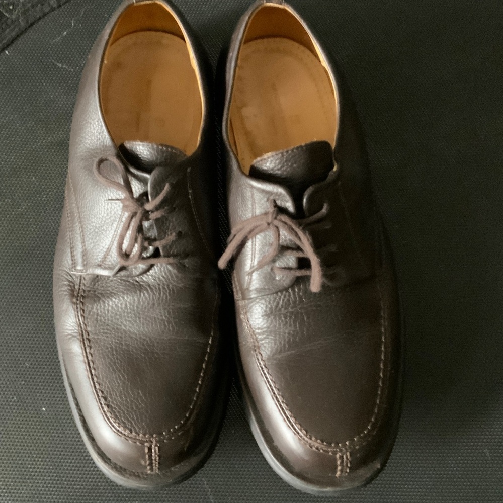 Salvatore Ferragamo Dark Brown Leather Oxfords